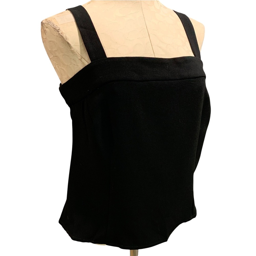 Size 18 Zelda Womens Tank Square Neck Black Base Layer Size Zip